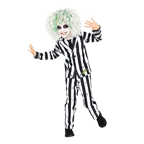 Amscan - Kinderkostüm Beetlejuice, Jackett mit Hemdeinsatz, Krawatte, Hose, Poltergeist, Gespenst, Motto-Party, Karneval von amscan