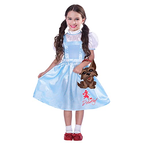 Amscan - Kinderkostüm Dorothy aus Der Zauberer von Oz, Kleid, Toto-Filztasche, Schuhüberzüge, Motto-Party, Karneval von amscan