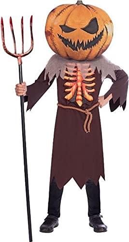 (PKT++) (9907138) Child Scary Big Head Pumpkin Costume (6-8yr) von amscan