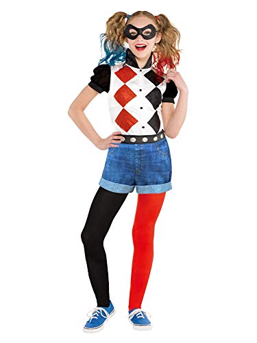 (PKT) (9906094) Girls Classic Warner Bros Harley Quinn Child Kids Fancy Dress Costume (8-10 Years) von amscan