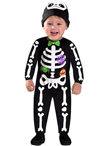 Amscan - Kinderkostüm Mini Bones, Skelett mit grüner Fliege, für Halloween, Fasching und Karneval von amscan