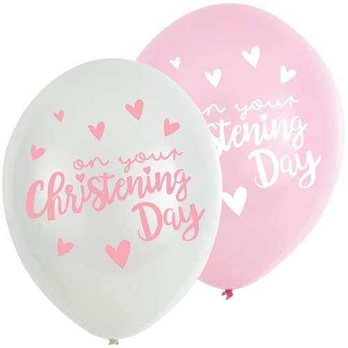 BALL:6pk 11'' Christening Pink von amscan