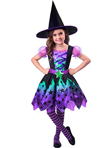 amscan - Kinderkostüm Hexe mit Kleid und Hexenhut, für Halloween, Karneval und Fasching, 2-3 Jahre von amscan