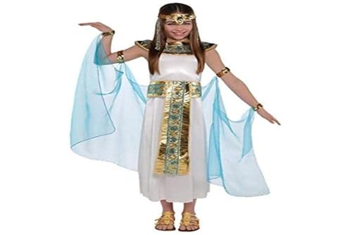 Cleopatra Kostüm für Mädchen, ägyptische Königin, Buchwoche, Kinder-Kostüm Weiß Teen von amscan