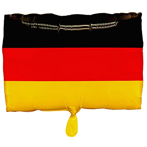 Amscan Folienballon * DEUTSCHE FLAGGE * als Deko und Geschenk | Größe:30x40cm | für Luft und Helium | Schwarz Rot Gold Fahne Deutschland Ballon Party Dekoration von amscan