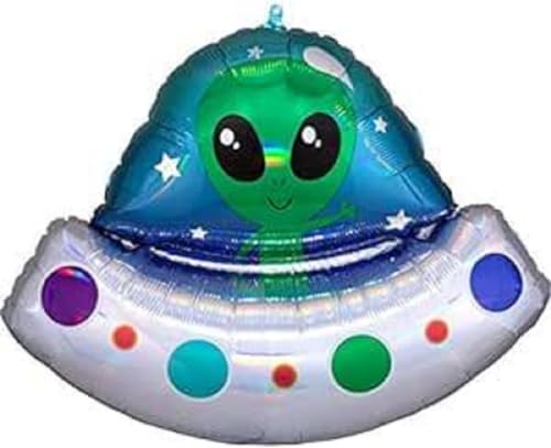Amscan Jumbo Folienballon Alien Außerirdisches Raumschiff Amscan Jumbo Folienballon Alien Außerirdisches Raumschiff von amscan