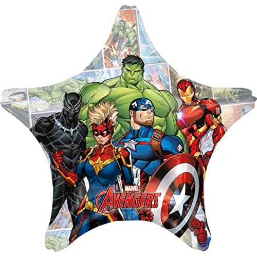 Amscan 4071001 - Avengers Powers Unite Jumbo Folienballon Sternballon - 28 Zoll von amscan