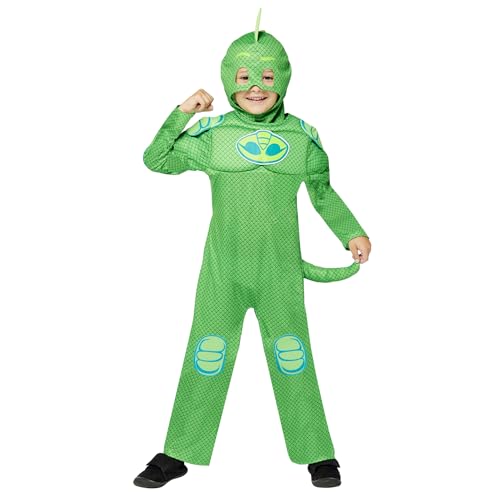 (PKT) (9908866) Child Boys Gekko PJ Masks GID Muscle Suit Costume (4-6yr) von amscan