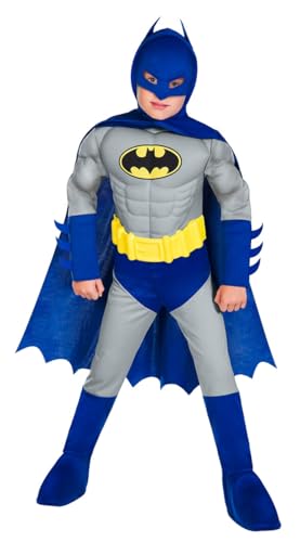Kostüm für Kinder Batman Muscle - Faschingskostüm für Karneval, Halloween & Kostümparty - Kinderkostüm für Mädchen & Jungen - Alter 4-6 Jahre Kostüm für Kinder Batman Muscle - Faschingskostüm für Karneval, Halloween & Kostümparty - Kinderkostüm für Mädchen & Jungen - Alter 4-6 Jahre von amscan