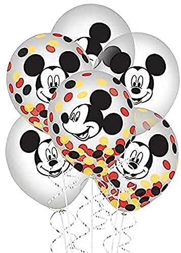 Amscan Mickey Mouse Konfetti Latexballons | 30,5 cm | 6 Stück von amscan