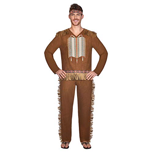 !!SIZE DETAILS MISSING - (PKT) (9910899) Adult Mens Native American Man Costume (Small) von amscan