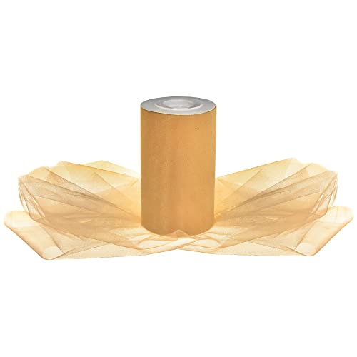 Tüllspule – 65 Yd. x 15,2 cm | Gold | 1 Stück von amscan