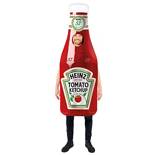 amscan (PKT) (9913345) Erwachsene Heinz Ketchup Flasche Kostüm Tabard (Standard) von amscan