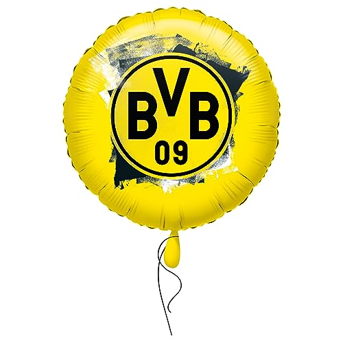 amscan 4270075 Standard BVB Dortmund Folienballon E18 verpackt 43 cm, one Size von amscan