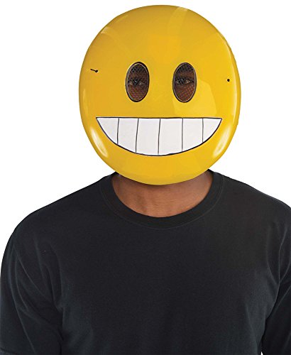 amscan 848736 Grin Emoticon Maske, 1 Stück, Gelb von amscan