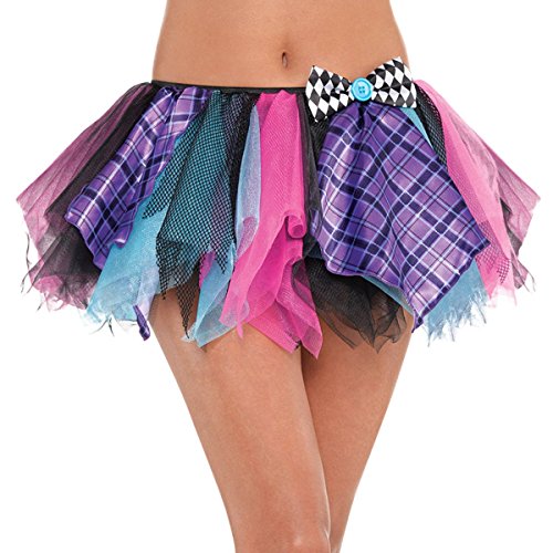 amscan 848859-55 Kostüm Mad Hatter Tutu, 1 Stück, Kariert, violett von amscan