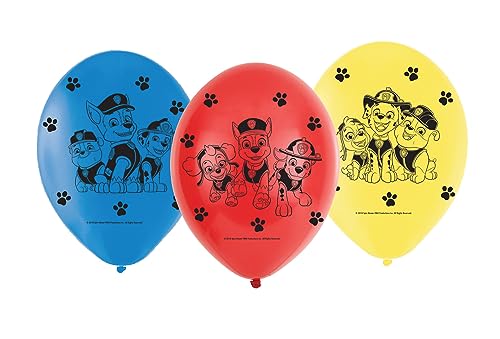 Amscan 9903825 - Latexballons Paw Patrol, 6 Stück, Luftballons von amscan