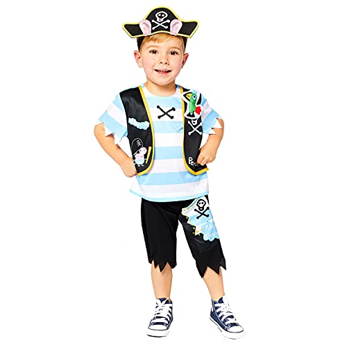 (PKT) (9910166) Child Boys George Pig Pirate Costume (1-2yr) - Peppa Pig von amscan