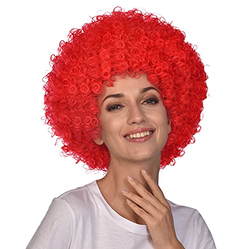 Afro Wig Red Afro Wig Red von amscan