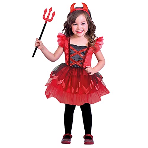 amscan (PKT (9911948) Kind Mädchen Little Devil (3–4 Jahre), Rot von amscan