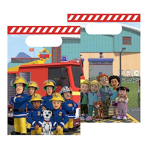 Fireman Sam Paper Party Bags von amscan