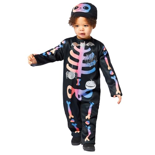 amscan 9914788 Kinder Ombre Skelett Kostüm Halloween Kostüm Jungen Mädchen Kinder süßes Outfit (3-4 Jahre) von amscan