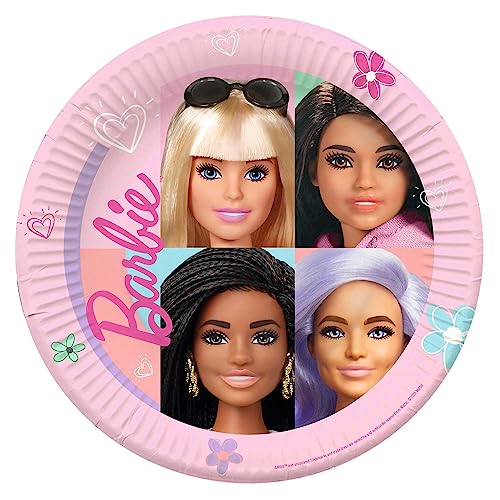 8Pk 23Cm Barbie Sweet Life Plates von amscan