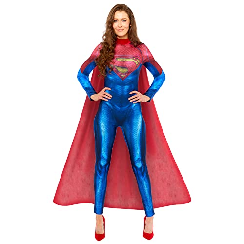 amscan 9915764 - Offizieller DC Comics Supergirl Jumpsuit für Erwachsene, Größe 38-40 von amscan