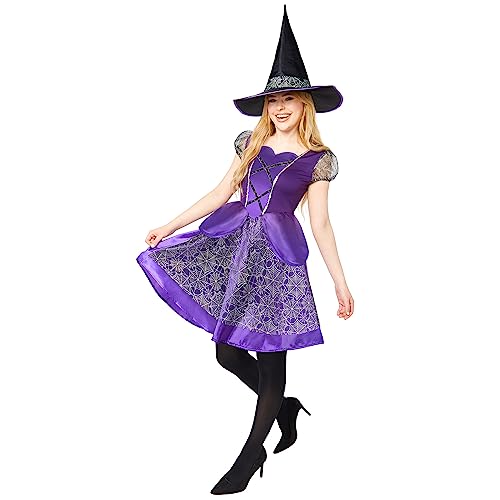 amscan 9917855 Damen Halloween lila Hexe Verkleidung Kostüm Multi Größe 42-44 von amscan