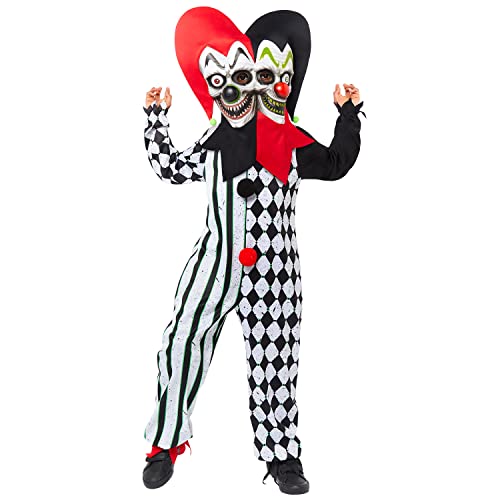 amscan 9917859 Jungen Halloween Zwei Gesichter Narr Clown Kostüm Multi, 8-10 Jahre amscan 9917859 Jungen Halloween Zwei Gesichter Narr Clown Kostüm Multi, 8-10 Jahre von amscan
