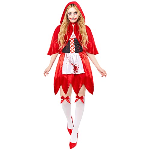 amscan 9917933 9917933 - Damen Halloween Little Dead Riding Hood Kostüm Größe: 38-40 von amscan