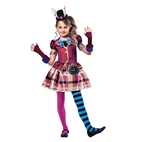 set high (PKT) (9903197) Child Girls Miss Hatter Costume (7-8yr) - amscan Brand Grp1 von amscan