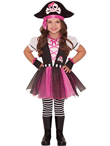 set high (PKT) (999697) Child Girls Dazzling Pirate Costume (4-6yr) von amscan