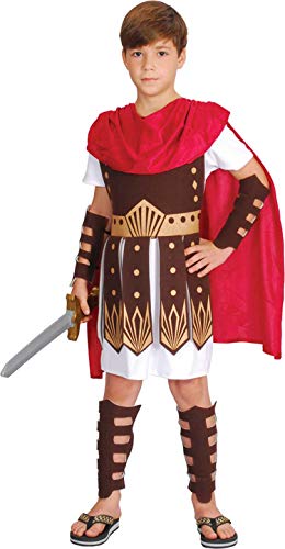 amscan Römisches Gladiator Kostüm für Kinder, White, Red, Brown von amscan