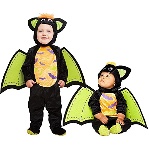 amscan PDBBAT03 Iddy Biddy Fledermaus Halloween Kostüm für Babys Kleinkinder 3-6 Monate von amscan