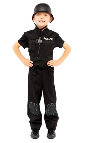 amscan kinderkostüm Polizei-Polyester schwarz 6-8 Jahre von amscan