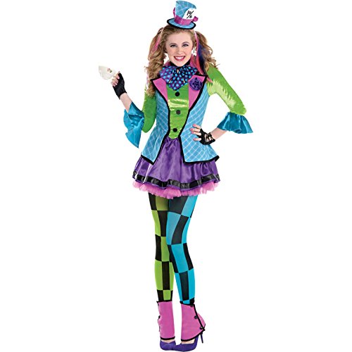 set high (PKT) (845580-55) Child Girls Sassy Mad Hatter Costume (14-16yr) - Grp 1-Brand: amscan von amscan