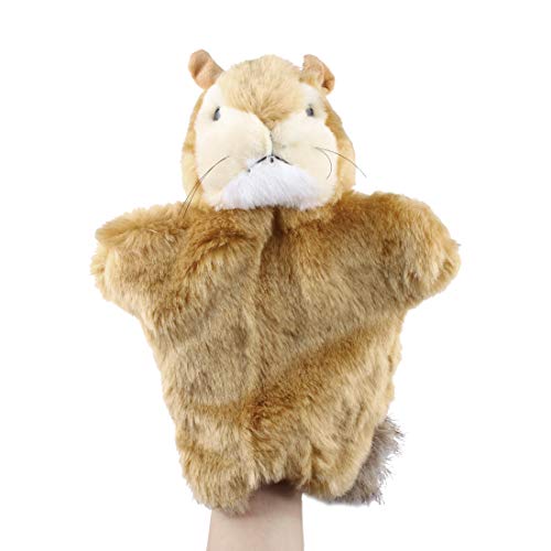 andux Zone Tierhandpuppen aus Plüsch，Handpuppe Handspielpuppe Plüsch Puppe Mini Tier Cartoon Tiermotive Eichhörnchen (SO-03) von Andux