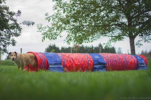 animo concept Initiale: Wettkampftunnel 100% rutschfest, 6 m, Blau und rote Bögen, 1 Stück von animo concept