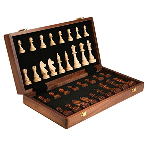 14x14in Schach Massivholz Set Tischspiel Schachspielzeug Set Geburtstagsgeschenke 3-6 von antianzhizhuang