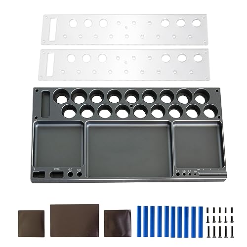 antianzhizhuang Metall Modell Reparatur Werkzeug Tablett 2Tiers Mutter Schraube Lagerung Rack Wartung Organisation Tablett RCSpare Teile von antianzhizhuang