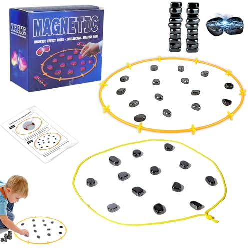 Magnetism spiels,magnetschach,Tisch magnetspiel,magnetisches schachspiel,Magnetic Chess Game mit spielseil,magnetisches Steine für Kinder Erwachsene von anyìshwu