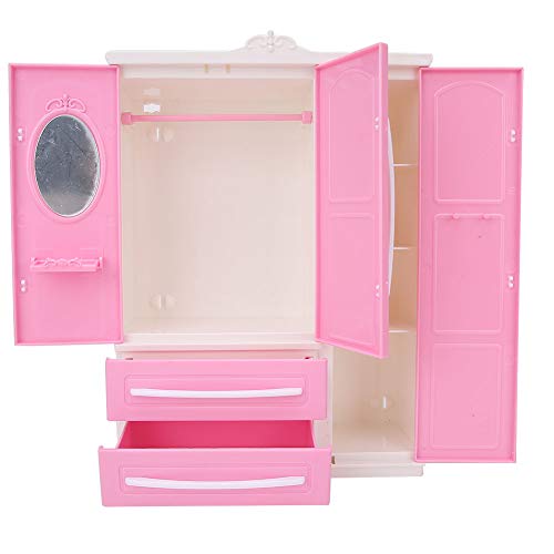 3 -Türer -Dollhouse Garderobe Möbelzubehör für Mädchen - Ideales und Lustiges Spielzeug für von aqxreight