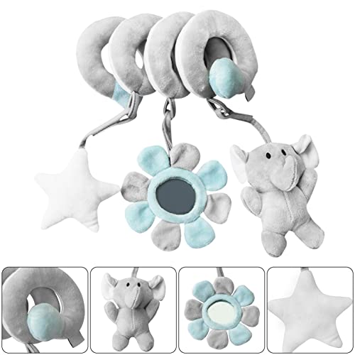 Aktivitäts-Spiral-P-Spielzeug Dieses Ansprechende Spielzeug Verfügt über EIN Spiralförmiges Design, das Sich Leicht um Kinderwagen, Kinderbetten und Autositze Bewegen Lässt und von aqxreight