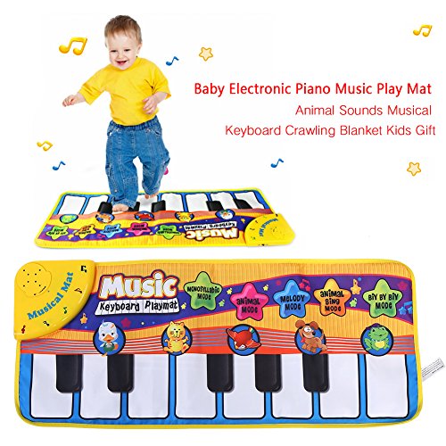 Elektronische Klaviermusik-Spielmatte, Tier-Sou-Musiktastatur, Krabbeldecke, Kindergeschenk Im Leben? Diese Elektronische Klavier-Spielmatte Ist eine Musik-Spielmatte, von aqxreight