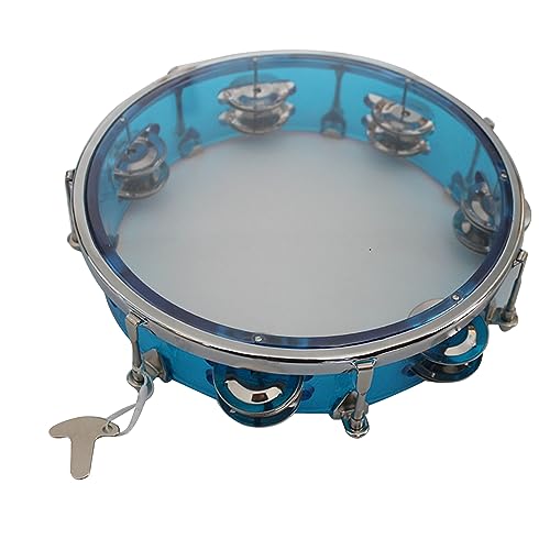 Verstellbare Handglocke für Percussion-Musikinstrumente, Leichtes, Farbenfrohes Design, Orff-Kinder-Percussion-Instrumente (10 Zoll Blau) von aqxreight