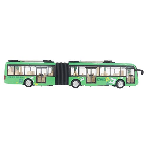 aqxreight 148 CS0133 Electronic City Bus Light Car Educational Toy für Kinderverkehrsmodell Rot (Green) von aqxreight