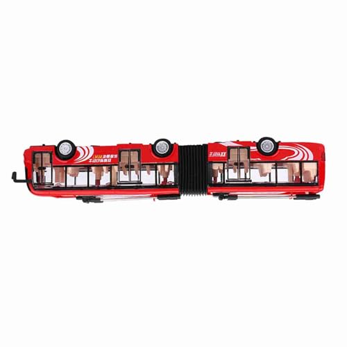 aqxreight 148 CS0133 Electronic City Bus Light Car Educational Toy für Kinderverkehrsmodell Rot (Rot) von aqxreight