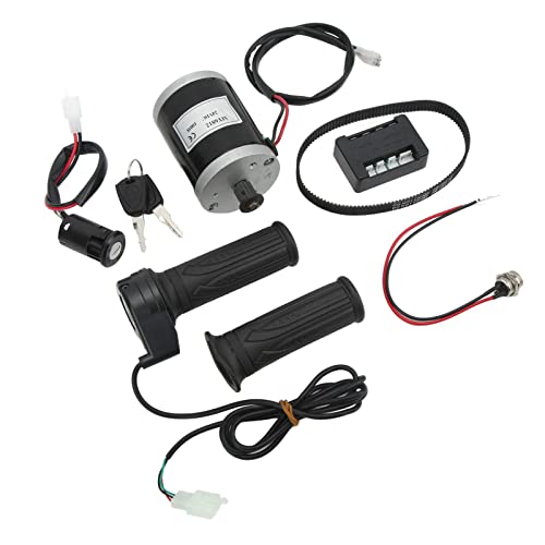 aqxreight 24V 100W Elektromotor-Kit Hocheffizienter Synchrongetriebemotor mit Controller-Ladeschloss für Elektroroller, Fahrräder, Dreiräder von aqxreight