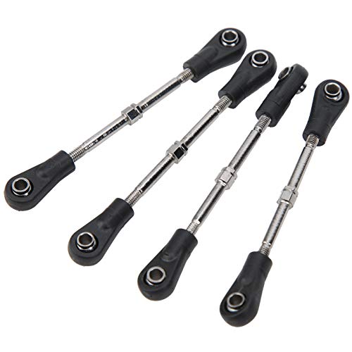 aqxreight 4 Stück RC Stee Tie Rod Rear Upper Linkage Rod für 1/10 RC Offroad Car, das Es Ihnen Einfach Macht, zu Ihrem RC zu Gelangen, ohne Dies zu Tun von aqxreight